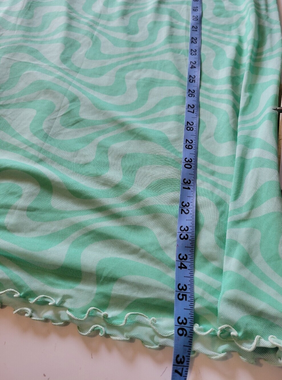 Urban Outfitters Womens Swirl Print Mesh Maxi Skirt XS - Picture 10 of 10